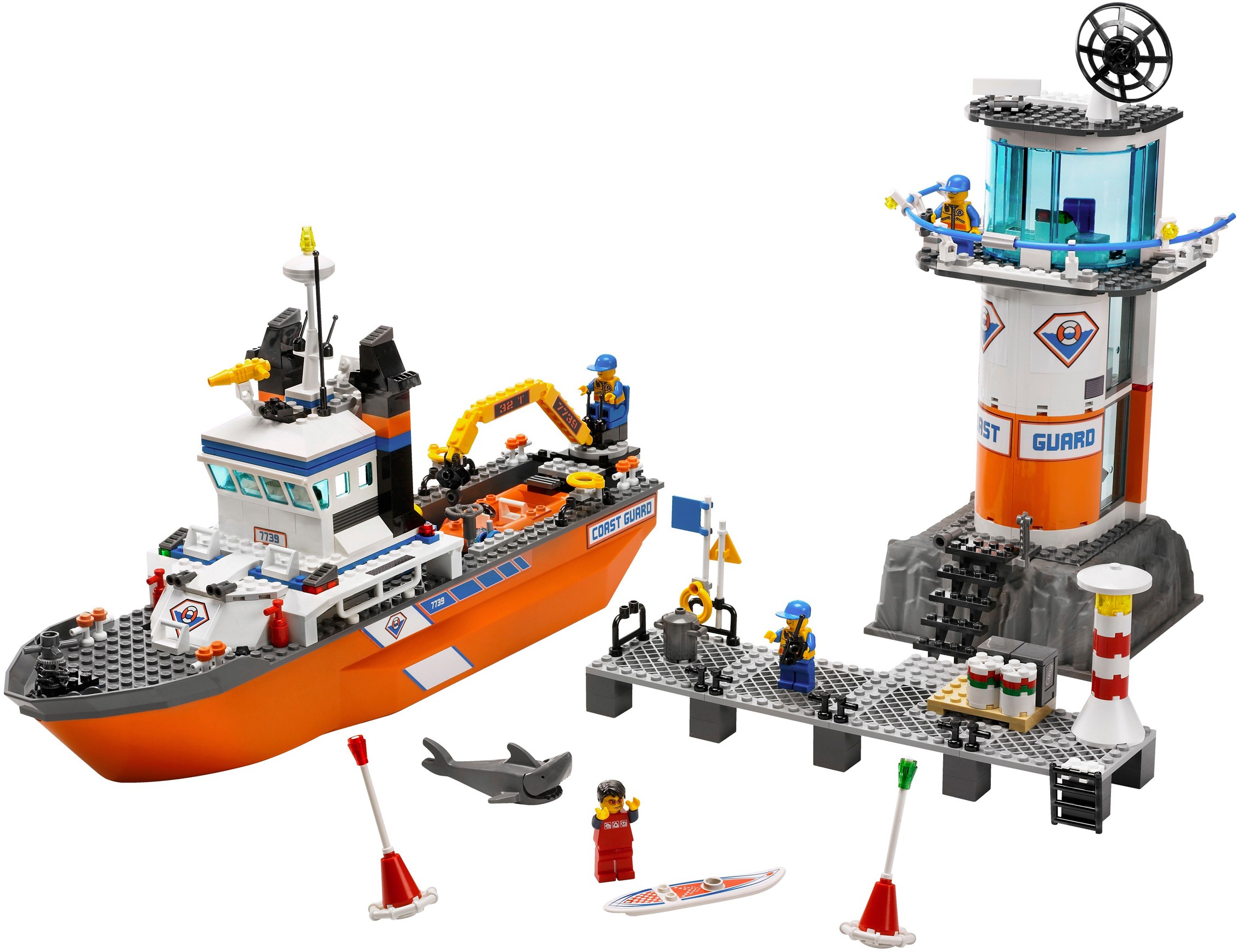 LEGO Coast Guard Patrol Boat and Tower (7739)