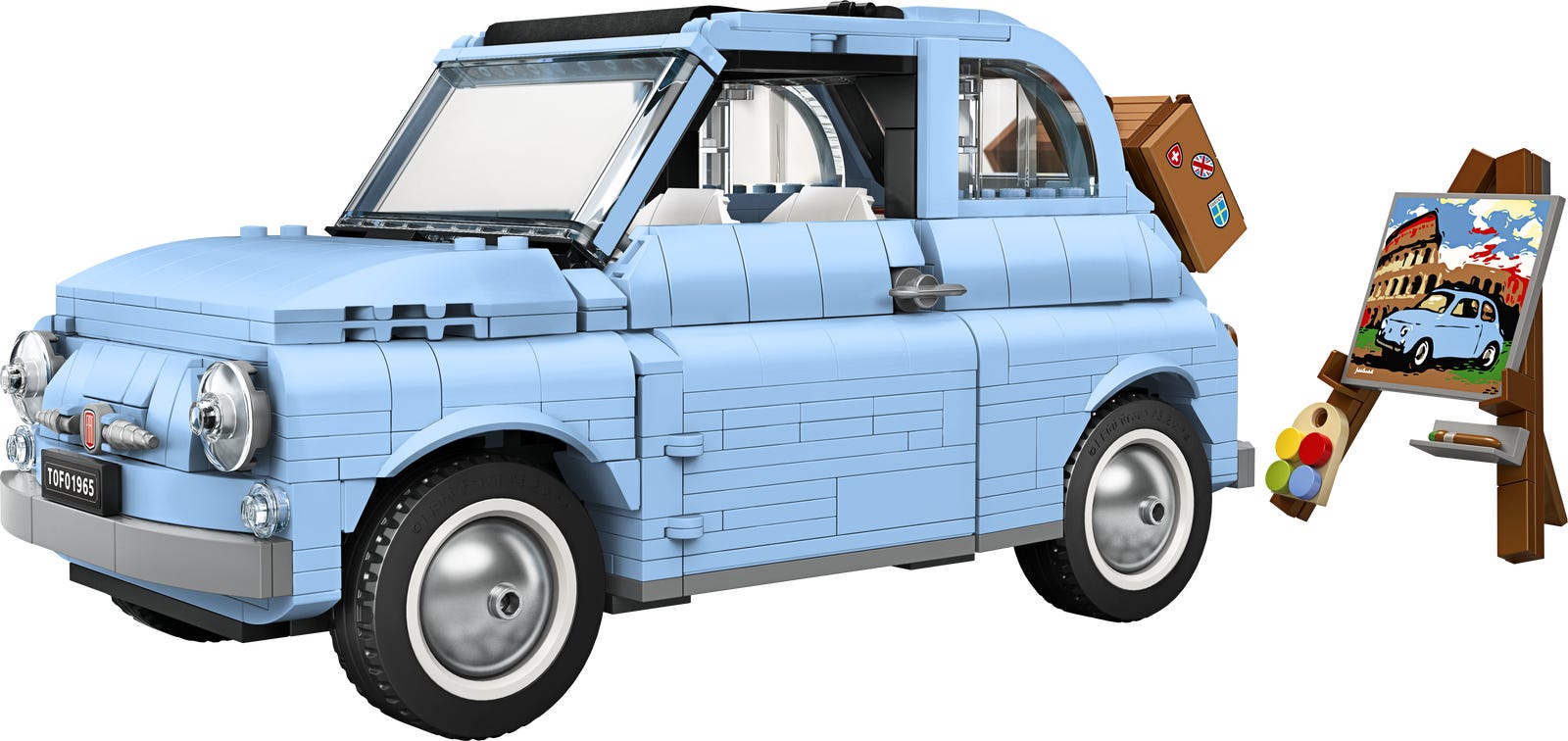 LEGO Fiat 500 - Bright Light Blue Version (77942)