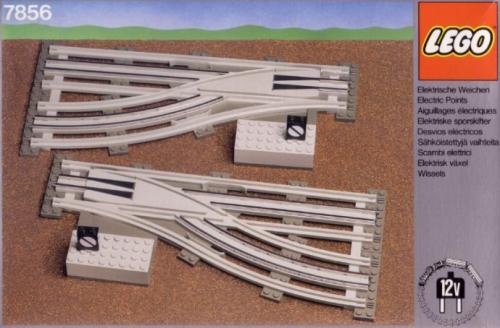LEGO Left and Right Manual Points with Electric Rails (7856)