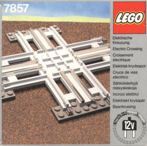 LEGO Crossing, Electric Rails Gray 12v (7857)