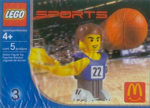 LEGO McDonald's Sports Set Number 3 - Blue Basketball Player #22 (7917)