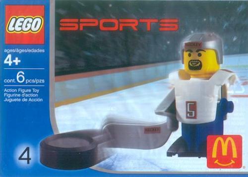 LEGO McDonald's Sports Set Number 4 - White Hockey Player #5 (7919)
