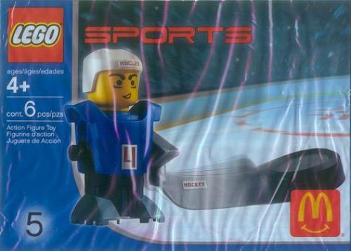 LEGO McDonald's Sports Set Number 5 - Blue Hockey Player #4 (7920)