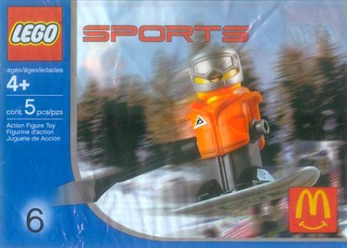 LEGO McDonald's Sports Set Number 6 - Orange Vest Snowboarder (7922)