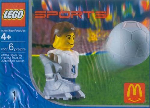 LEGO McDonald's Sports Set Number 1 - White Soccer Player #4 (7923)