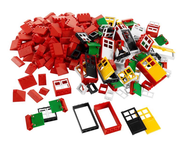 LEGO Doors Windows & Roof Tiles (9386)