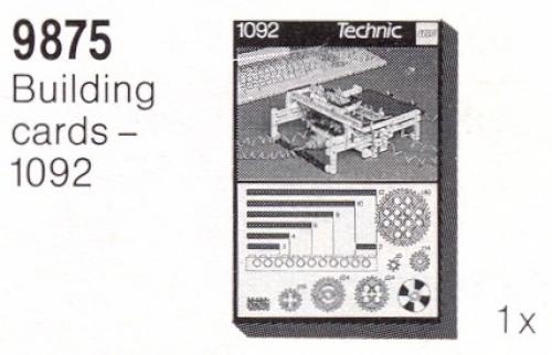 LEGO Building Cards - 1092 (9875)