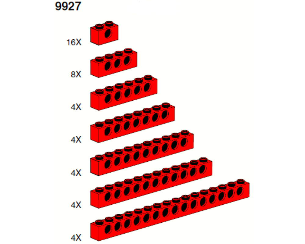 LEGO Beams (red) (9927)