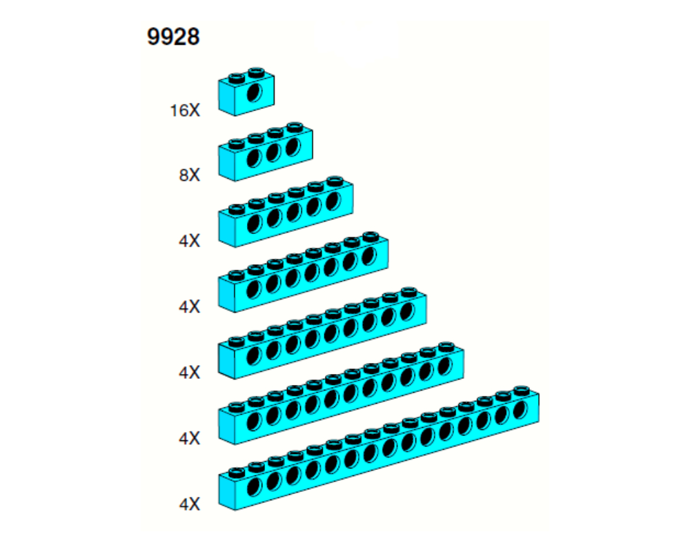 LEGO Beams (blue) (9928)