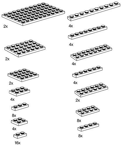 LEGO Plates Black (9932)
