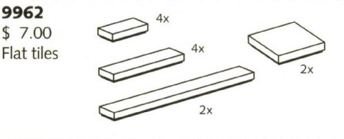 LEGO Flat Tiles (9962)