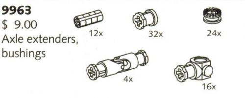 LEGO Axle Extenders and Bushings (9963)