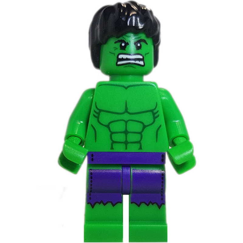 LEGO Hulk, Dark Purple Pants, Printed (fig-000028)