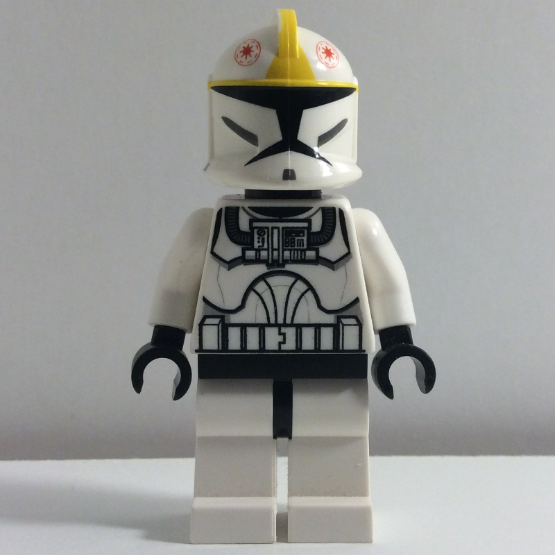 LEGO Clone Pilot, Phase I Armor, Plain Black Head (fig-000054)