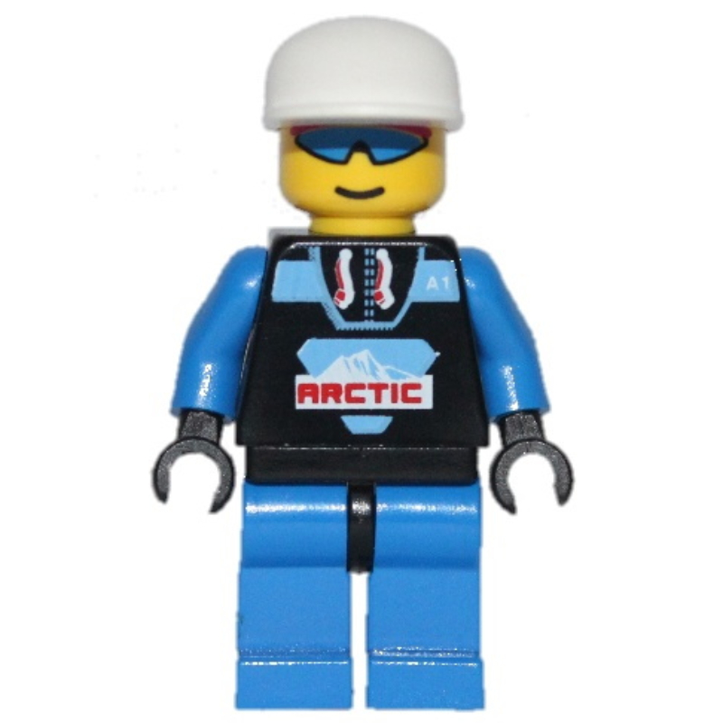 LEGO Arctic Crew, Black, White Cap (fig-000116)