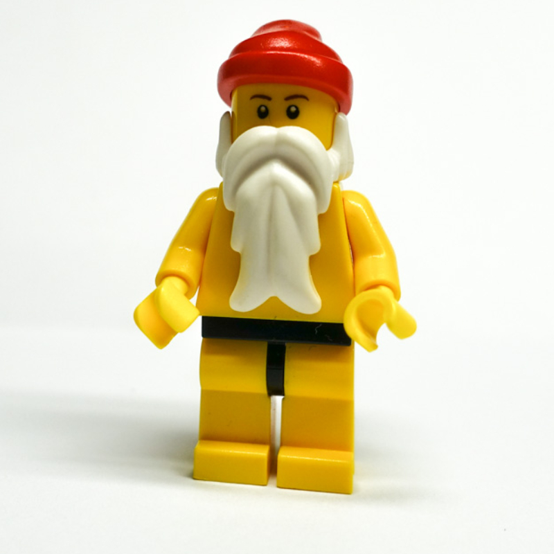 LEGO Santa, Plain Yellow, Black Hips (fig-000120)
