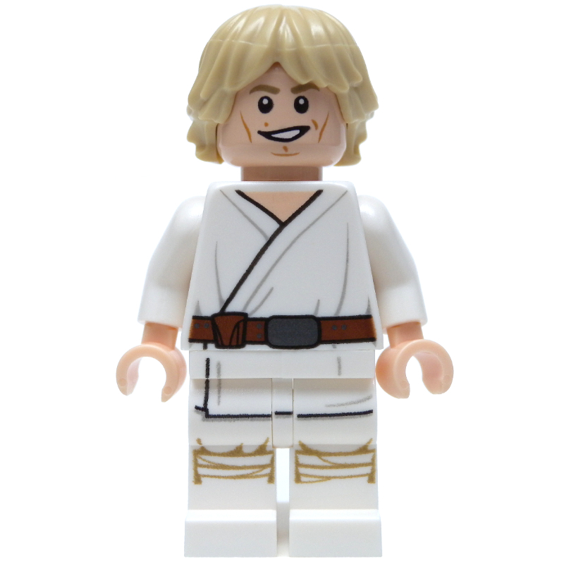 LEGO Luke Skywalker, White Robe, White Legs, Cheek Lines (fig-000144)
