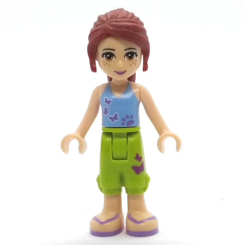 LEGO Mia - Medium Blue Top, Lime Shorts (fig-000179)