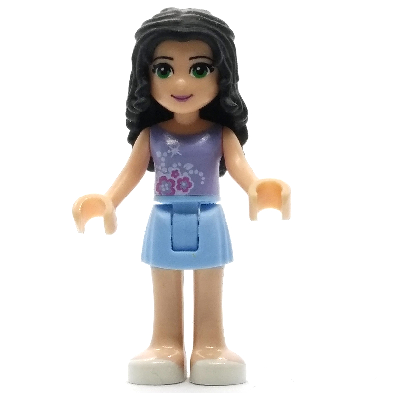LEGO Emma - Lavender Top, Bright Light Blue Skirt (fig-000192)