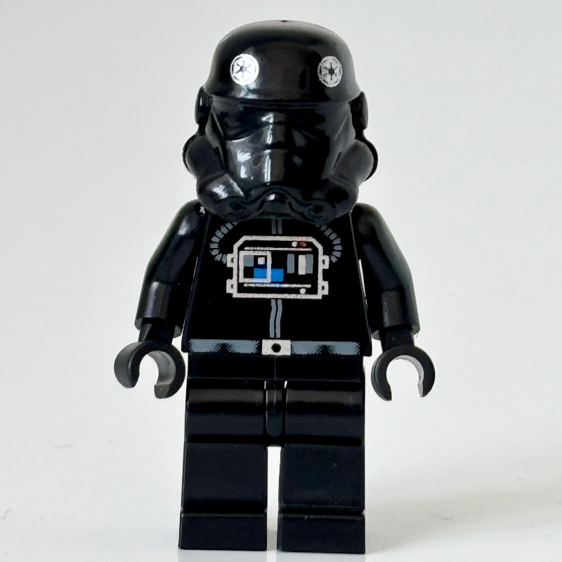 LEGO TIE Pilot, Plain Legs, Plain Black Head (30408 Helmet) (fig-000196)