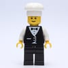 Waiter, Man, Black Suit and Bow Tie, Chef Hat