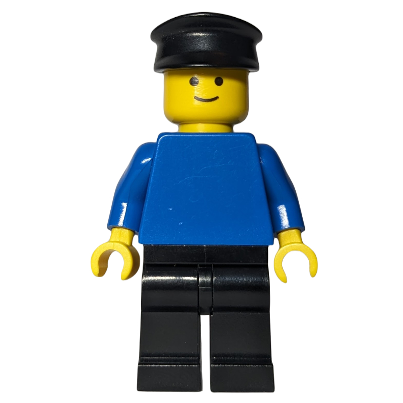 LEGO Man with Blue Torso and Black Pants (fig-000218)