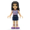 Emma - Lavender Top, Dark Blue Skirt