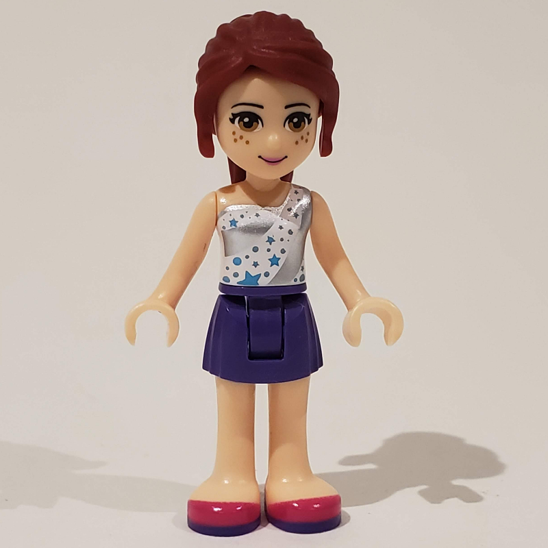 LEGO Tina - White/Silver Top, Dark Purple Skirt (fig-000222)