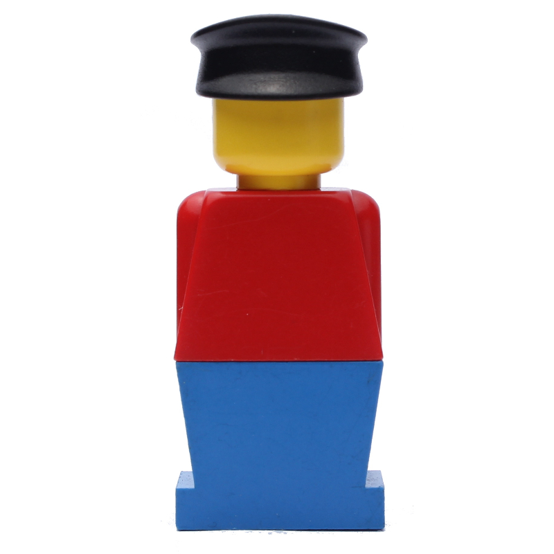 LEGO LEGOLAND Red Torso, Blue Legs, Black Hat (fig-000240)
