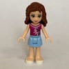 Olivia - Magenta Top, Bright Light Blue Skirt
