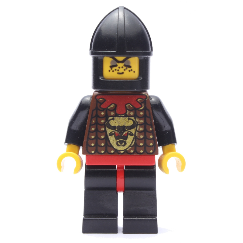 LEGO Knight (Knights Kingdom I) - Bull Robber, Black Chin-Guard (fig-000307)