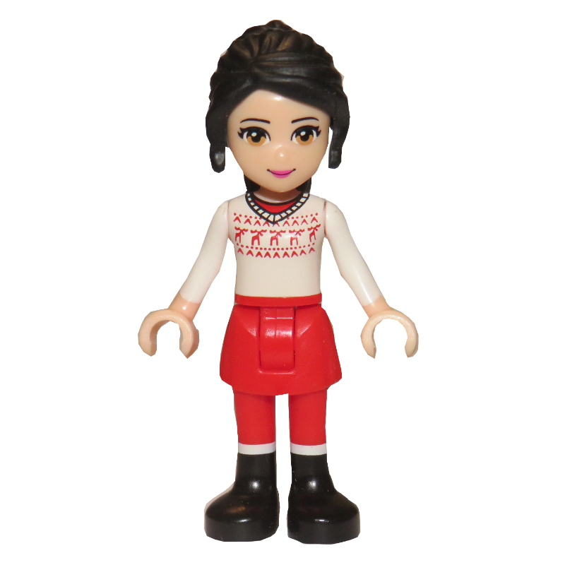 LEGO Lillie - Christmas Sweater, Red Skirt (fig-000317)