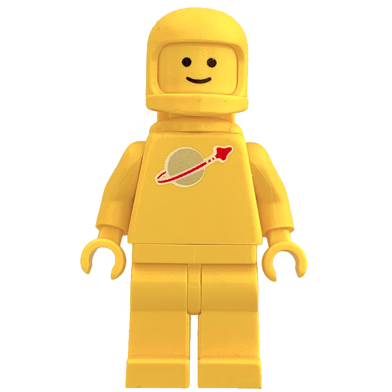 LEGO Classic Spaceman, Yellow with Airtanks (3842b Helmet) (fig-000341)