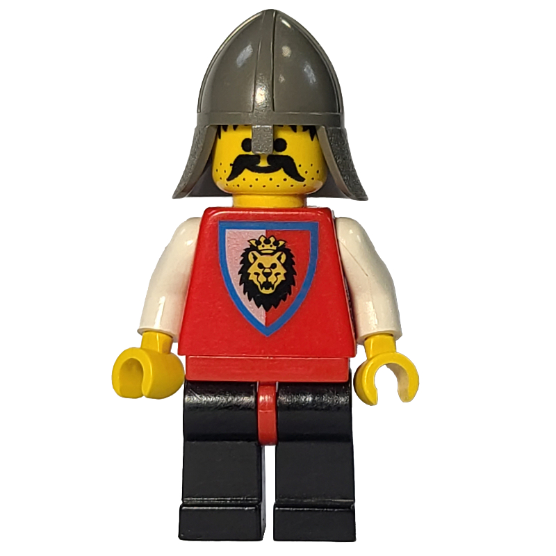 LEGO Knight (Royal Knights) - Black Legs, Dark Gray Neck-Protector (fig-000349)