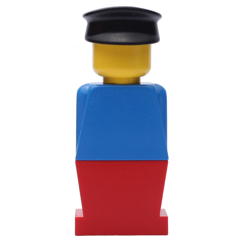 LEGO LEGOLAND Blue Torso, Red Legs, Black Hat (fig-000379)