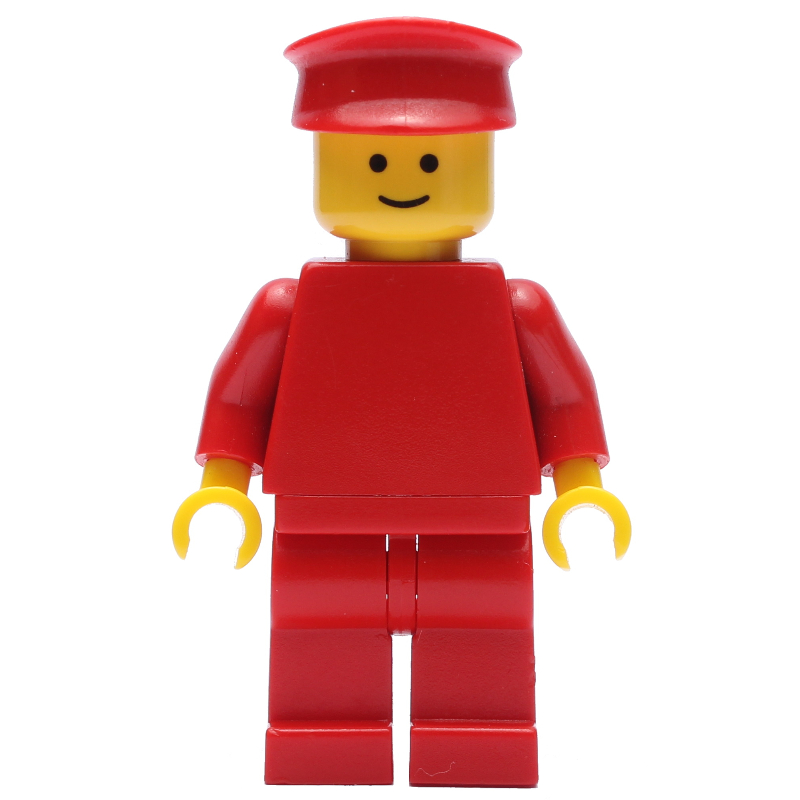 LEGO Man, Plain Red, Red Hat (fig-000385)
