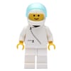 Racer, White Jacket with Zipper, White Helmet with Visor (3626a Head)