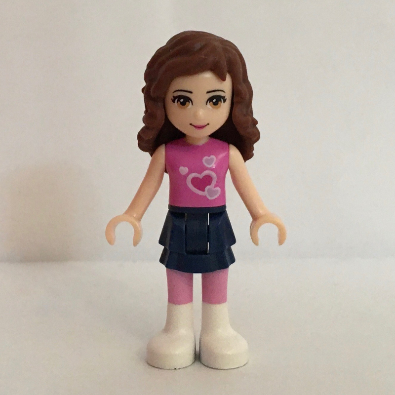 LEGO Olivia - Dark Pink Top, Dark Blue Skirt (fig-000392)
