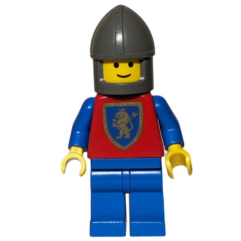LEGO Knight (Crusader Lion) - Blue Legs and Hips, Chin-Guard (fig-000441)