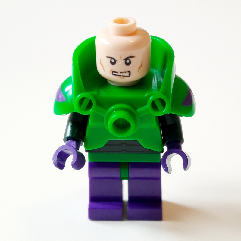 LEGO Lex Luthor with Dark Purple Legs and Bright Green Shoulder Armor (fig-000461)
