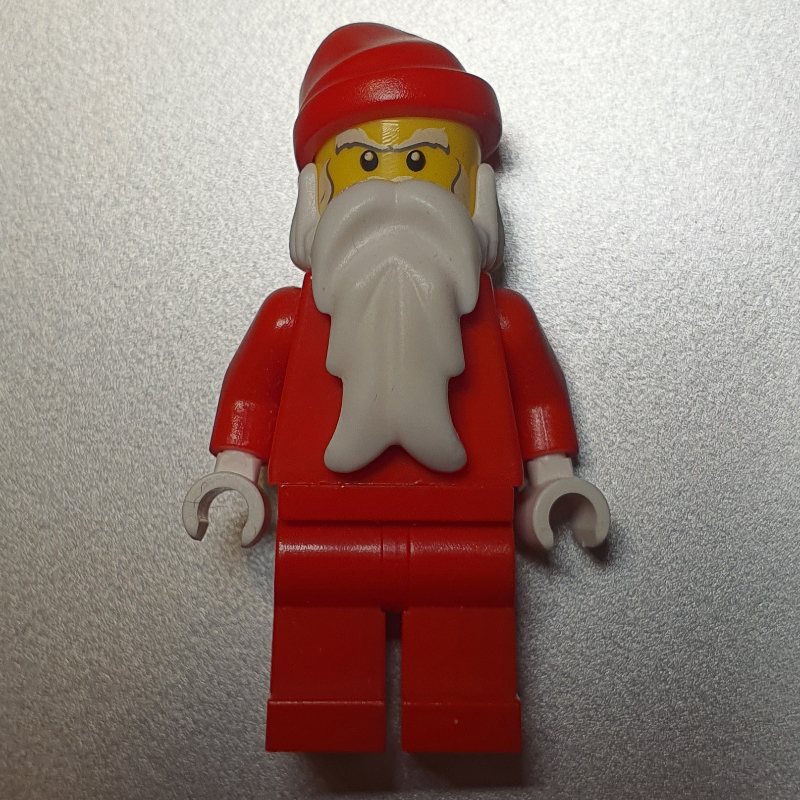 LEGO Santa, Plain Red, White Hands, White Eyebrows (fig-000479)