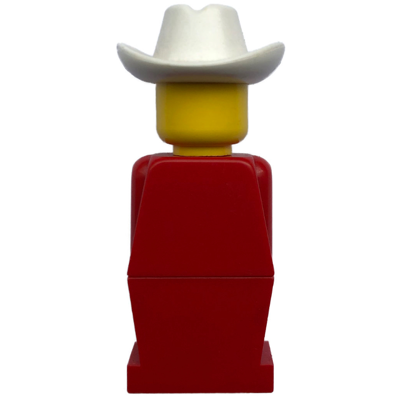 LEGO LEGOLAND Red with White Cowboy Hat (fig-000501)