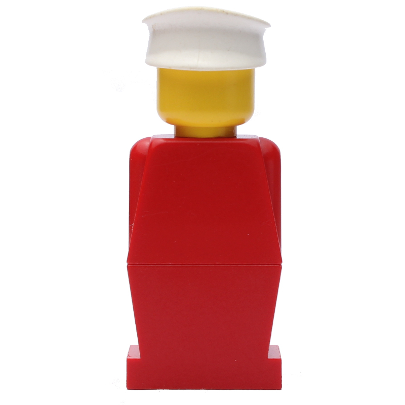 LEGO LEGOLAND Red Torso, Red Legs, White Hat (fig-000503)