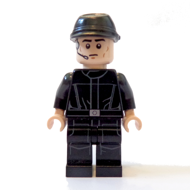 LEGO Imperial Crew / Pilot, Black Uniform, Cavalry Cap, Light Nougat Hands (fig-000510)