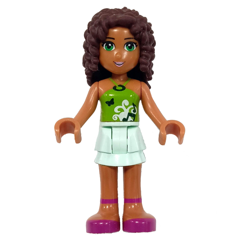 LEGO Andrea - Lime Top, Light Aqua Skirt (fig-000513)