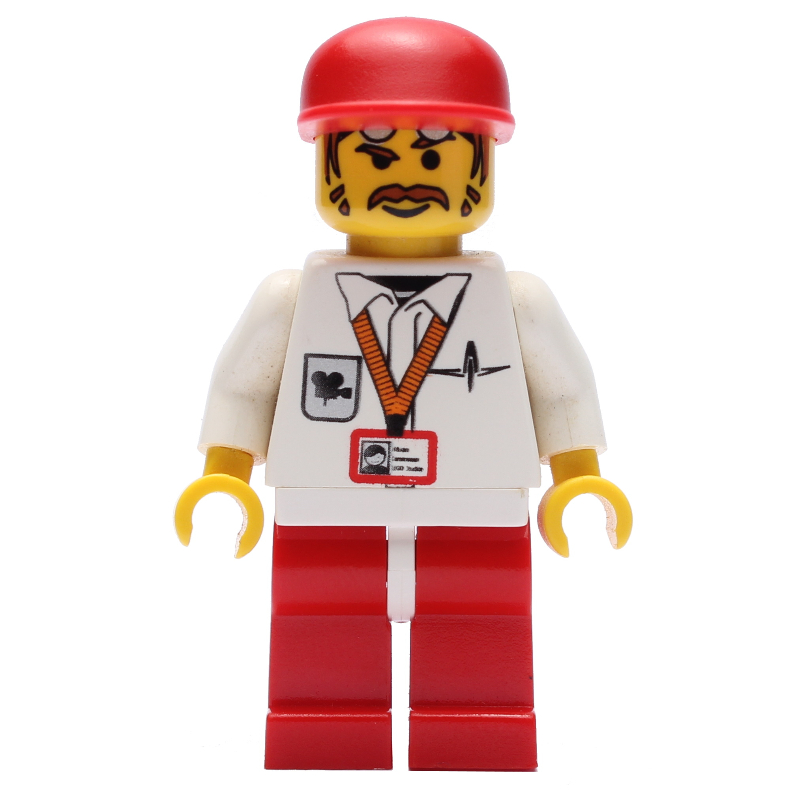LEGO Cameraman - Red Legs, Red Cap (fig-000521)