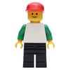 White Torso, Black Legs, Red Hat