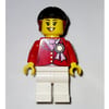 Red Riding Jacket with Award Ribbon, Black Riding Helmet, and White Legs