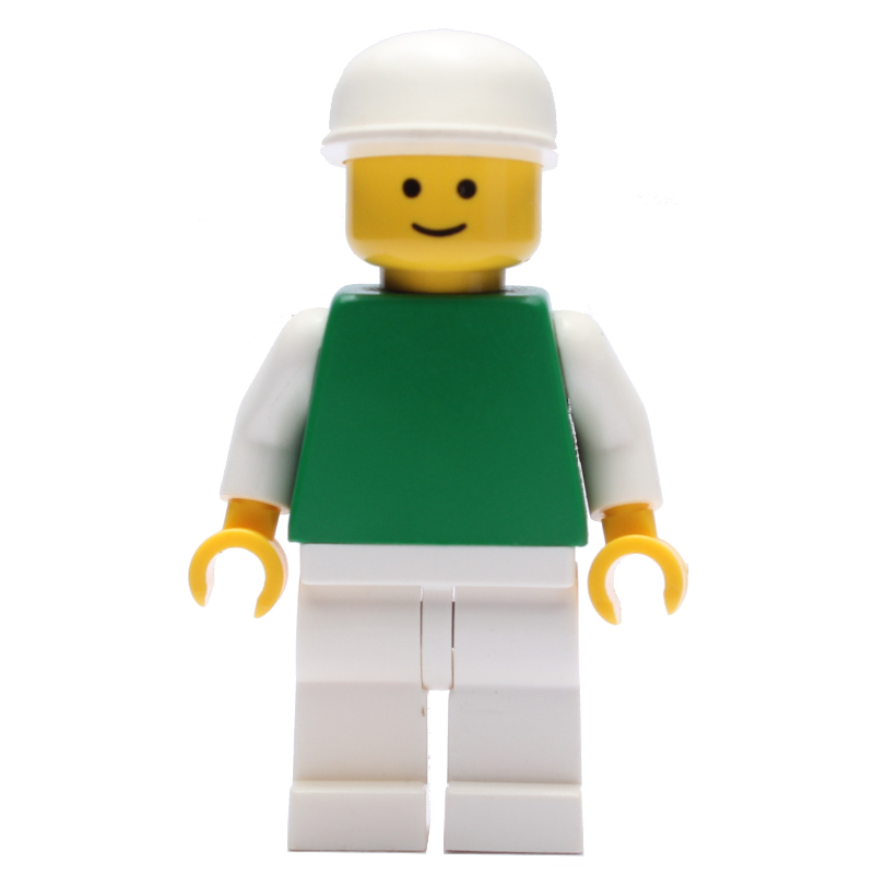 LEGO Green Torso, White Legs, White Cap (fig-000599)