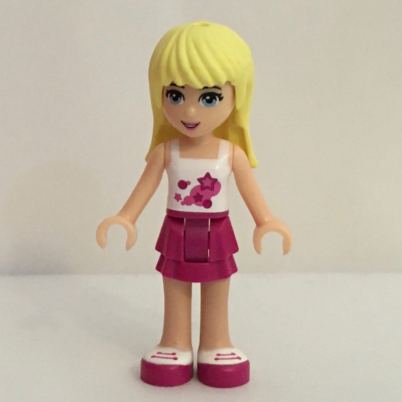 LEGO Stephanie - White Top, Magenta Skirt (fig-000611)